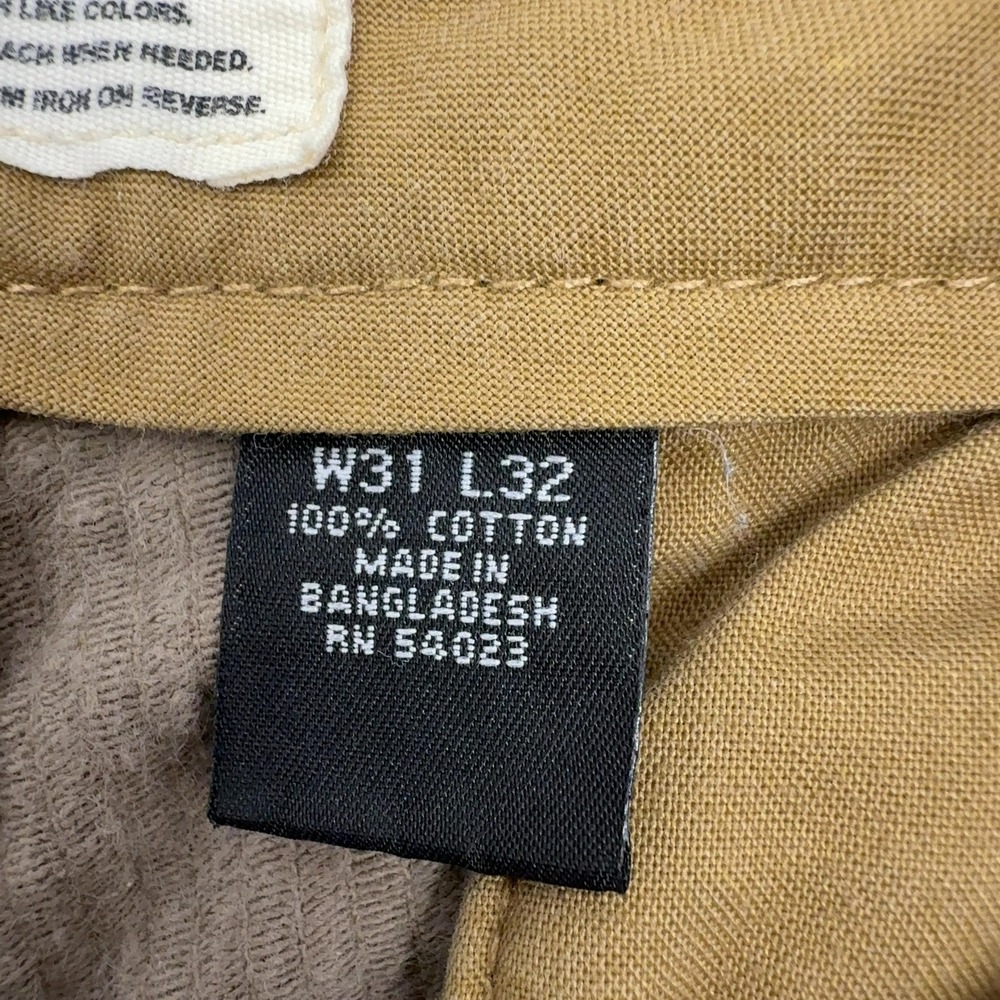 Gap Khaki Corduroy Pants Mens W31 Brown Cotton Wide Leg Workwear Vintage Style - Picture 4 of 8